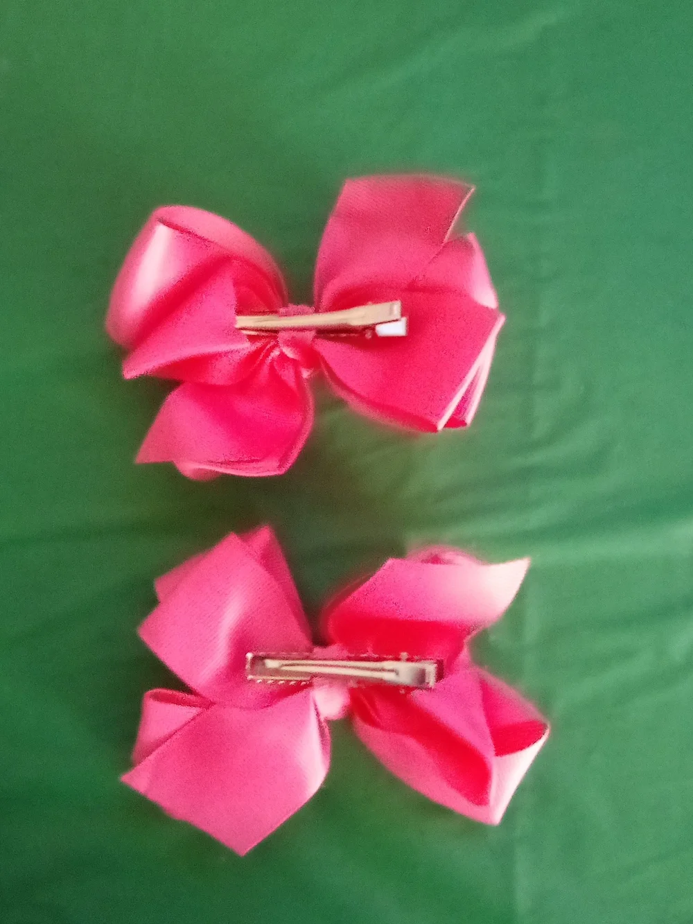 Pink Grosgrain Bow Hair Clips - Kids Accessories ( Home )